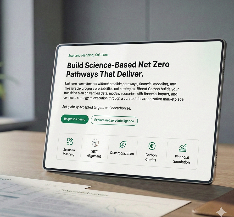 Bharat Carbon Net Zero scenario planning platform